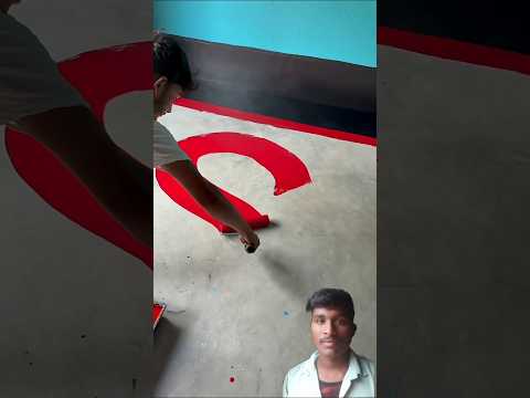 #wall paint# red colour #fast cort bedroom#wallpaiting #art#wallart#viral #trending #shortvideo