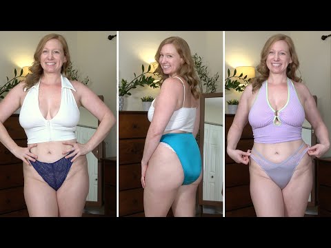 Panty & Crop Top Try On