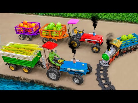 40 Minutes diy mini tractor making mini rice processing machine | Construction Vehicles, Road Roller