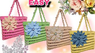 ⛔️ Guau!! Así se TEJE el BOLSO de compras que VALE hasta $40.00 DÓLARES (Patrón GRÁTIS) 😱