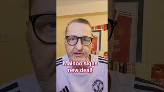 Kobbie Mainoo signs new deal to stay at United. #MUFC