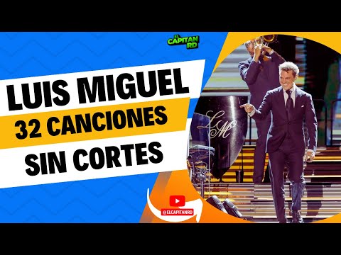 Luis Miguel canta 32 canciones y no habla con el publico asistente al concierto de RD