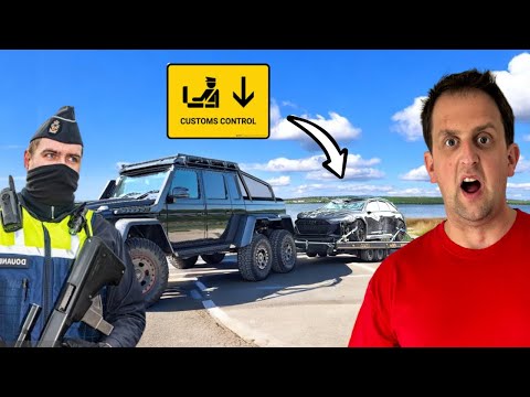 HELD AT ANDORRA CUSTOMS WITH A WRECKED AUDI RS6 | PT2 | #truckertim