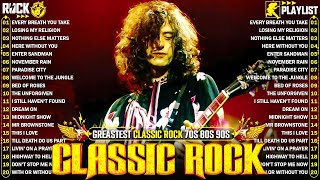 Classic Rock Songs 70s 80s 90s Full Album 🔥 Led Zeppelin, Bon Jovi, Queen, AC/DC, Guns N' Roses, U2