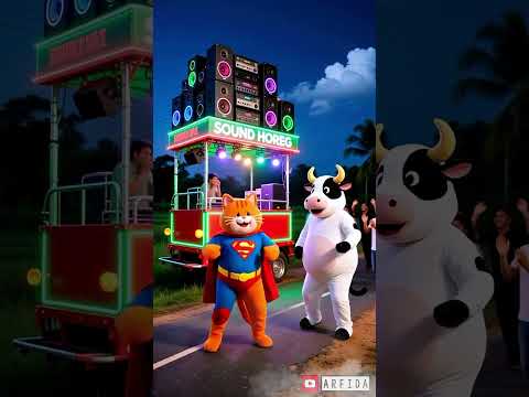 Aku suka nonton sound horeg maskot sapi joget sound system #soundhoreg #ai #badut