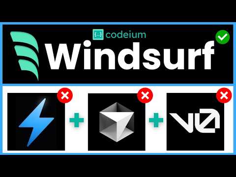 NEW Windsurf AI UPDATE! Beats Cursor v0.dev Bolt.new!🤖 Image Upload - AI Coding Agent IDE Wars!!