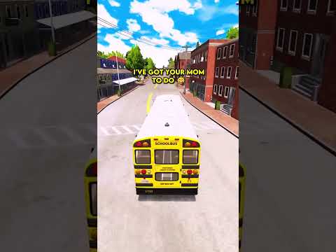 Crazy School Bus Driver 😅 #shorts