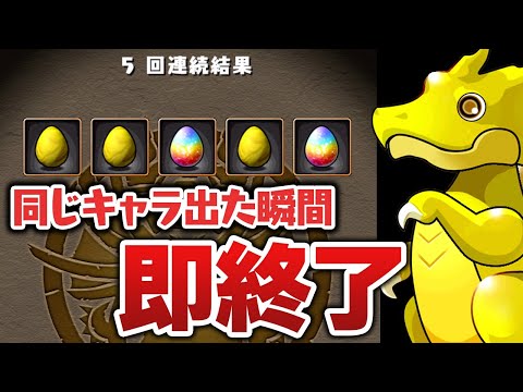 【クソ企画】5連ガチャで同じキャラ出たら即終了ゴッドフェス【パズドラ】