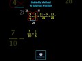 Understanding the Butterfly Method for Subtracting Fractions