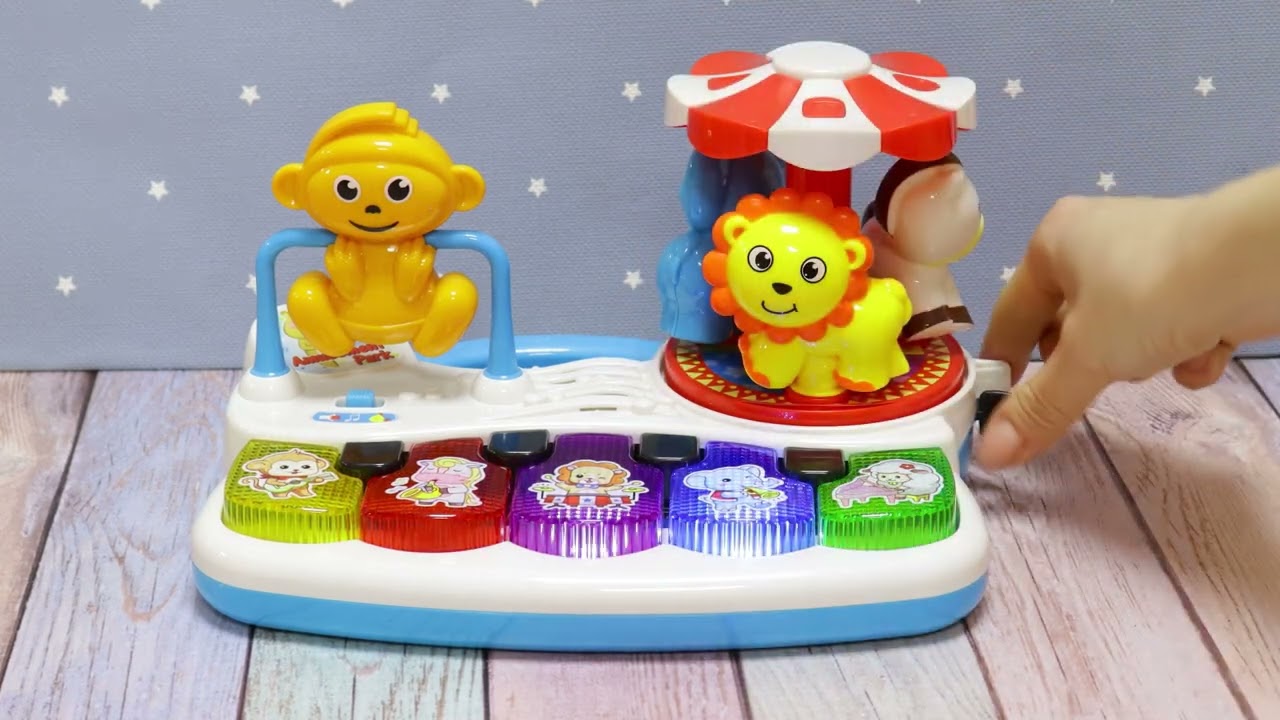 Игрушка озвученная пианино карусель - видео Игрушка озвученная пианино карусель - видео