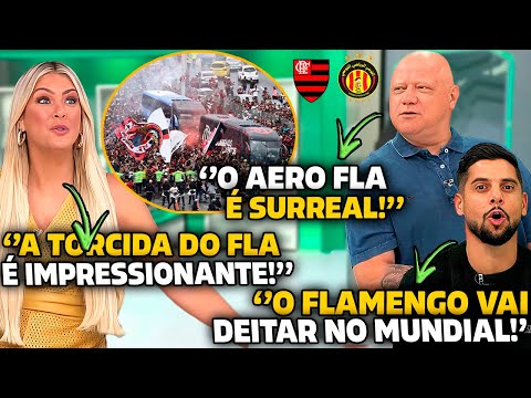 🚨RENATA FAN e CICINHO ficam IMPRESSIONADOS com o AEROFLA do FLAMENGO e APOSTAM no MENGÃO!