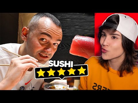 LauGamer REACCIONA ➡️  PRUEBO SUSHI AUTÉNTICO en JAPÓN 🍣 Xokas