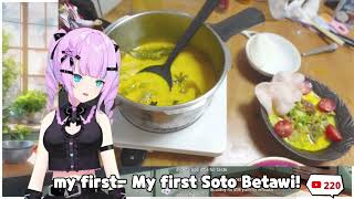 me Japanese first cook Soto Betawi and Betawi person approved