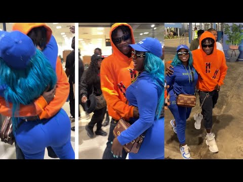 Stonebwoy welcomes Jamaican musician Spice for their jiggle and whine video shoot in Ghana