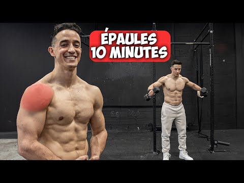 ÉPAULES MUSCLÉES PROGRAMME MAISON (10min entrainement)