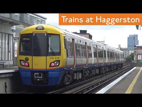 London Overground Trains At Haggerston