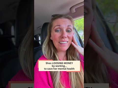 This stay-at-home mom is losing money to get a part-time job... to save her mental health