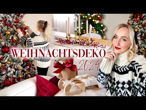 Meine WEIHNACHTSDEKO 2024! Bordeaux & Gold