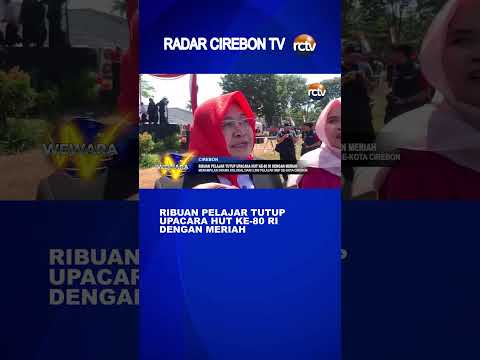 Ribuan Pelajar Tutup Upacara HUT Ke 80 RI dengan Meriah