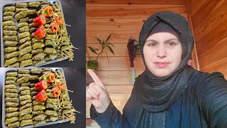 ورق العنب بدون ثلاجة ولا فريزر ٤ شهور👈 اكلة  الحلة الواحدة لزوجي لما يرجع من السفر ✌️ورق عنب باللحمة