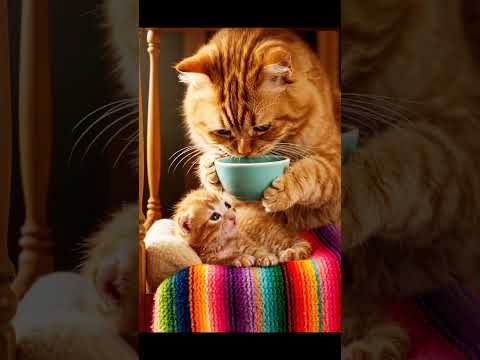 cat loved with kitten