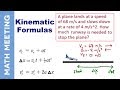 Kinematics and Displacement Concepts