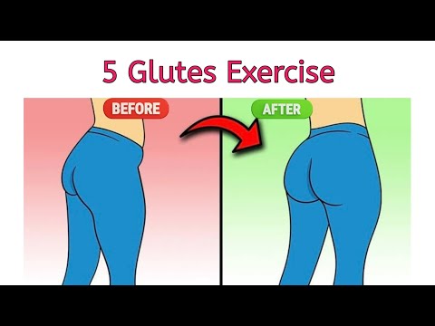 5 Glutes Exercise at home| @Healthfitnesstips_