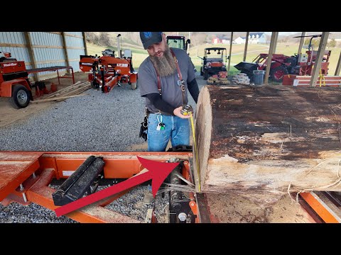 Take A Look Inside This Old Poplar Log, Christmas At The Sawmill