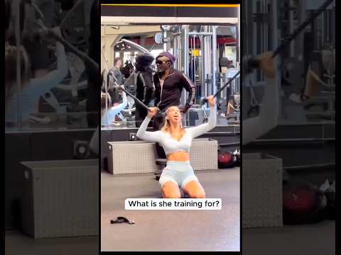 Please What is she training for? 😳#gymhumor #workout #fitnessmotivation #funnygymmemes