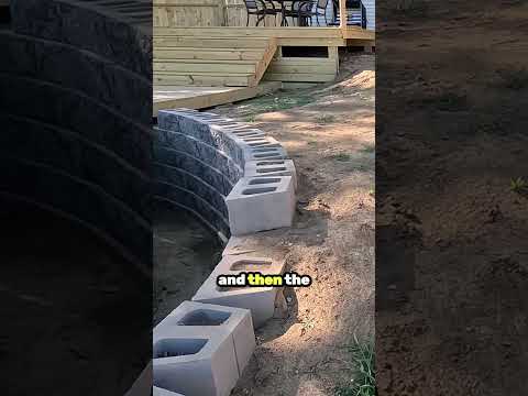 How NOT to build a retaining wall! #shorts #landscaping #gardening #retainingwall