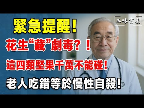 緊急提醒！花生“藏”劇毒？！這四類堅果千萬不能碰！老人吃錯等於慢性自殺！#三味書屋#中老年#晚年幸福