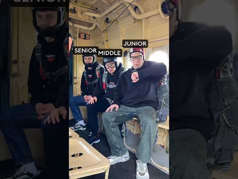 Как бы прыгал с парашютом junior, middle, senior