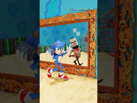The Mirror Doppelgänger - SONIC’S Nightmare | HORROR TUNG SAHUR #sonic #tungsahur #funny #cartoon