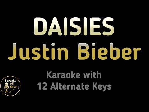 Justin Bieber – DAISIES Karaoke Instrumental Lower Higher Female & Original Key