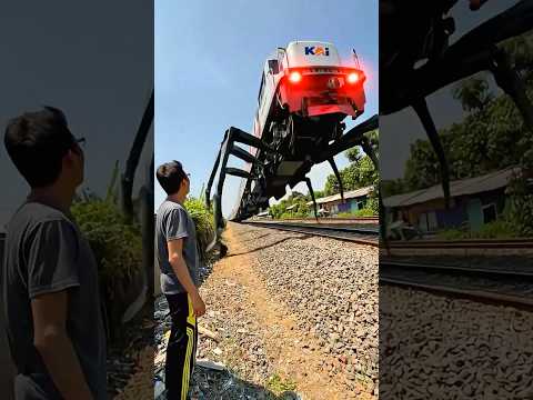 Buset jadi kereta api monster 😱⁉️