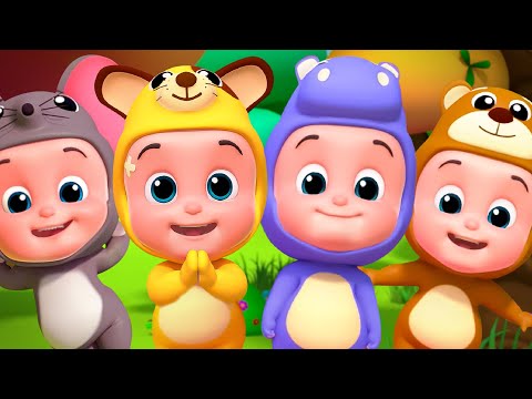 Five Little Babies Jumping on the Bed Nursery Rhyme & Kids Song