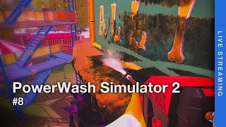 【PowerWash Simulator 2】 #8 大人なのでニュースを見ている