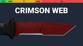 Ursus Knife Crimson Web Wear Preview