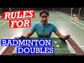 Essential Rules for Badminton Doubles Play