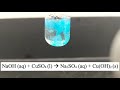 Copper Sulfate and Sodium Hydroxide Reaction