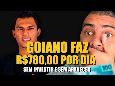 OLHA COMO ESSE MORADOR DE GOIANIA FAZ R$800,00 POR DIA SEM INVESTIR NENHUM CENTAVO