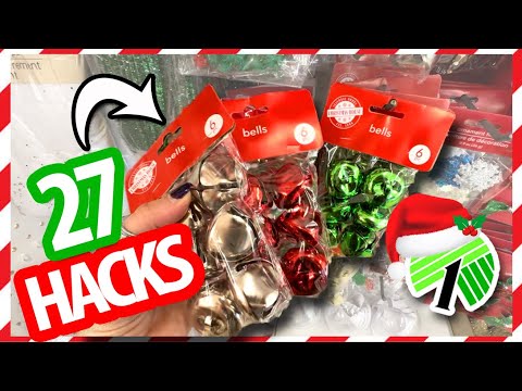 🎄$1 JINGLE BELL HACKS...genius! ✨27 Dollar Tree Christmas DIYs you gotta see!