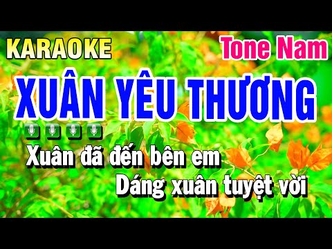 Karaoke Xuân Yêu Thương Tone Nam ( Son Thứ ) Beat 2025