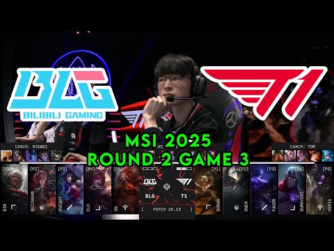BLG vs T1 Game 3 | Mid-Season Invitational 2025 Round 2 | Bilibili Gaming vs T1 G3