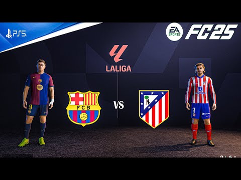 FC 25 - Barcelona Vs Atletico Madrid - Ft.Griezmann,Raphinha| LaLiga 24/25 Full Match | PS5™ [4K60]