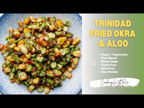 Fried Okra and Potatoes | Fry Ochro & Aloo