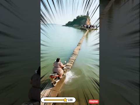 Review cô gái quê độ xe cũ chạy dưới nước #shortvideo