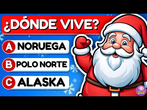 ¿Cuánto Sabes de "PAPÁ NOEL"?🎅 | Test Sobre "NAVIDAD"| Trivia de Santa Claus