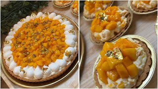 تارت المانجا من افخم انواع الحلويات واسهلهم🤌وجاتو اسبشيال تارت خطير يابنات صنف جديد ف المنيو🤩