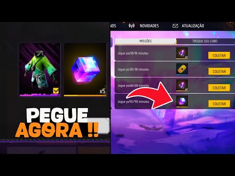 CUBO MAGICO DE GRAÇA PARA TODOS NO FREE FIRE - PEGUE AGORA